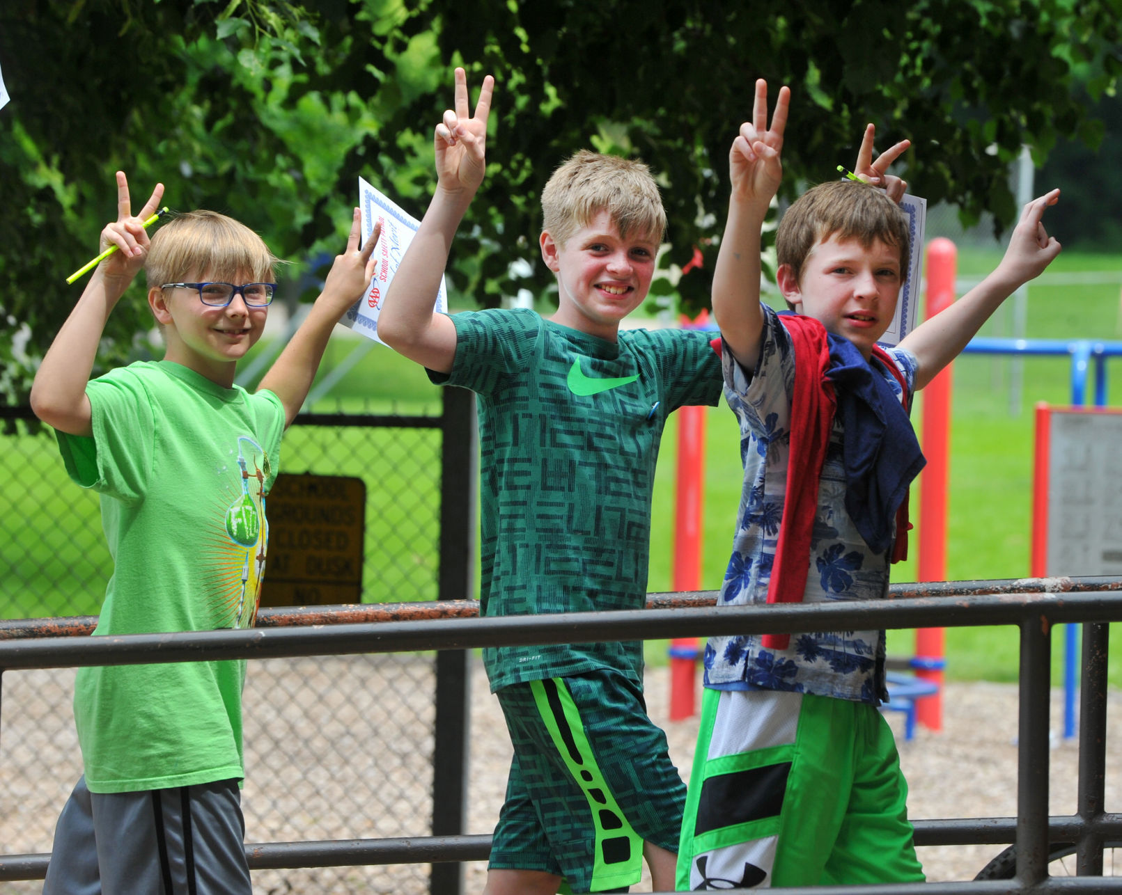 Last day of school for Thomas Jefferson Elementary in Bettendorf.